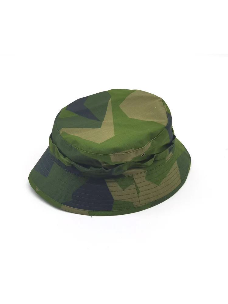 Gorra de camuflaje geométrica para hombres y mujeres, resistente al viento, aleros cortos, caza, pesca, al aire libre, M90 - imagen 4