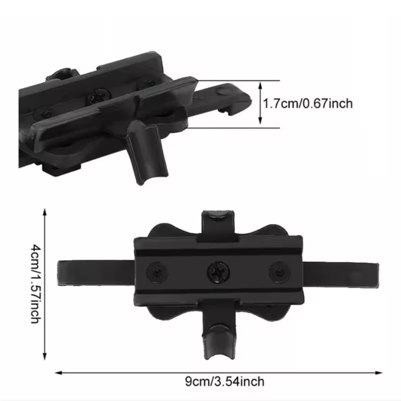 Adaptador de montaje de cámara de acción de contorno lateral de nailon táctico compatible con accesorio para casco Mich Fast Mairtime - imagen 4