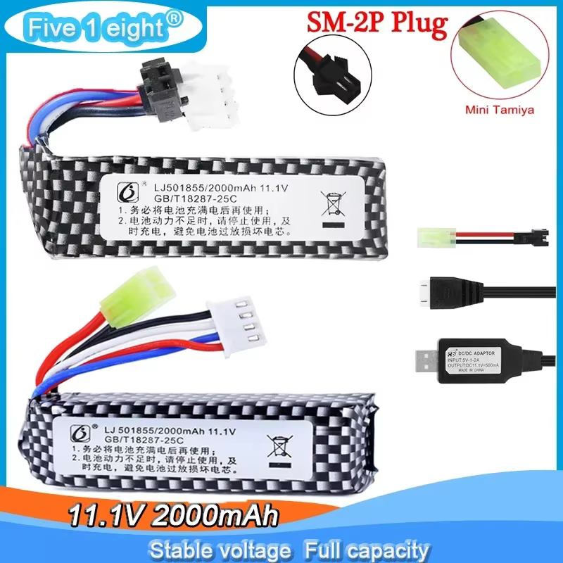 Batería recargable LiPo con conector SM-2P para RC crawler