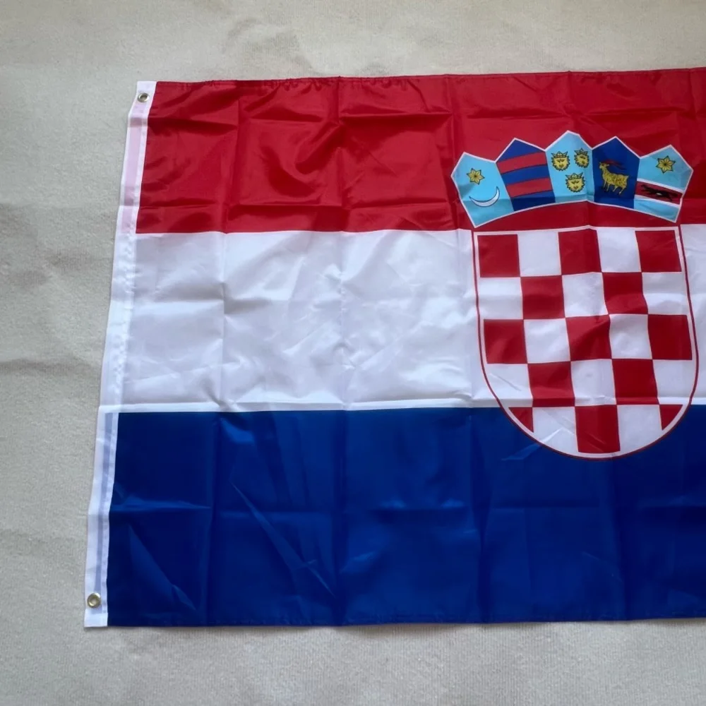Bandera nacional croata 90X150CM poliéster de alta calidad colgante hr hrv Hrvatska crua bandera decoración interior y exterior - imagen 2