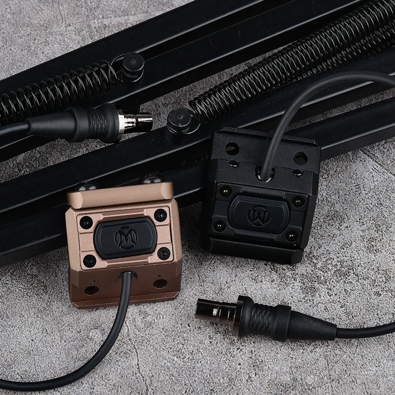 WADSN M300 M600 MOD botón interruptor de Metal linterna táctica montaje Base luz exploradora interruptor de presión extendido para M340 M640 PLHV2 - imagen 4