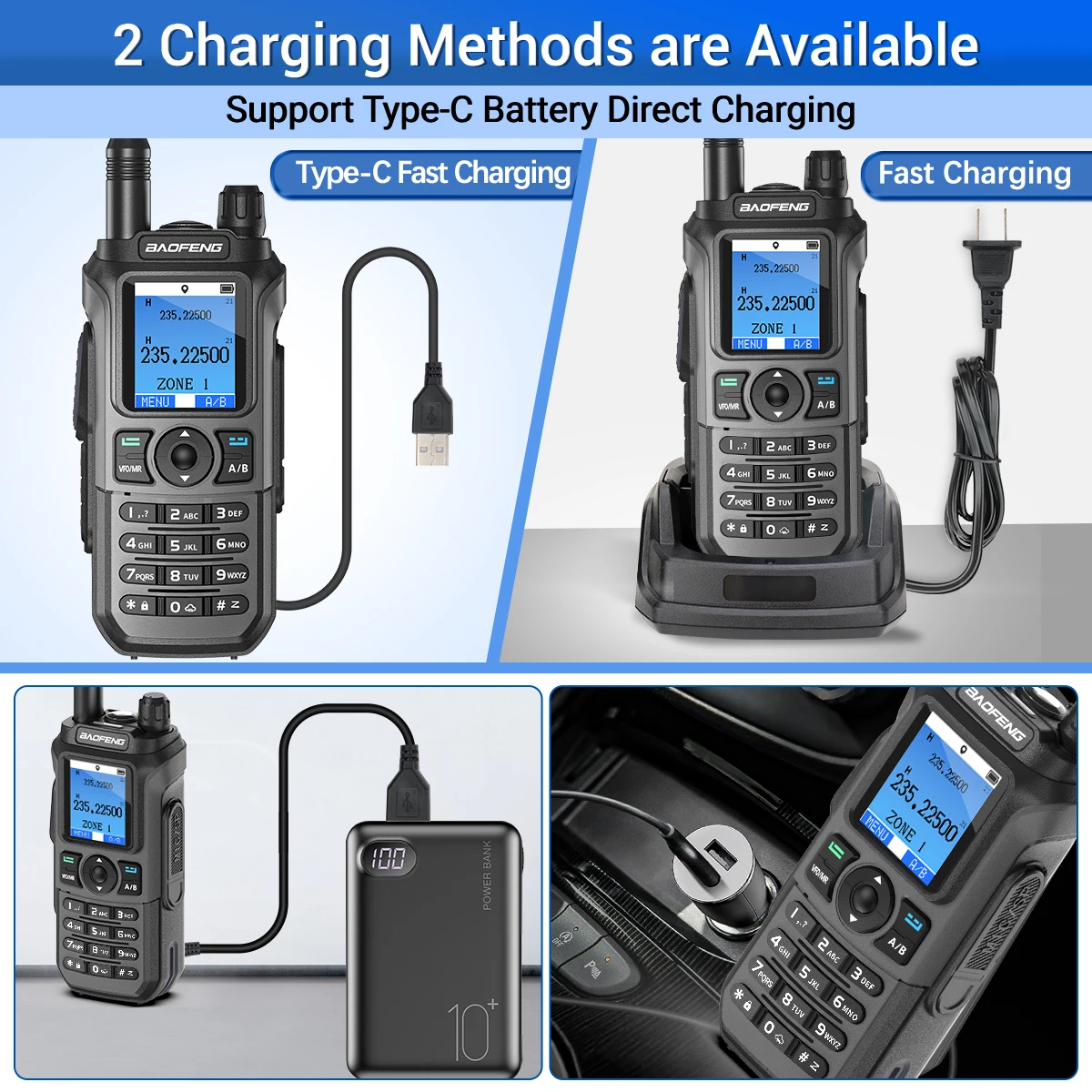 Baofeng UV-21 GPS Walkie Talkie banda aérea frecuencia de copia inalámbrica largo alcance alta potencia Ham Radio bidireccional UV-17Pro mejorada GPS - imagen 5