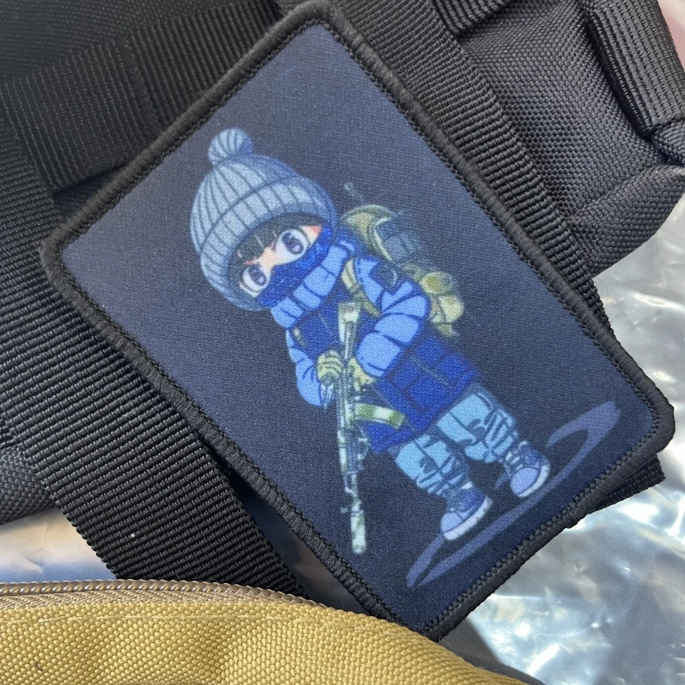 Parches de las Fuerzas Especiales auténticas, insignia de moral táctica, antiterrorista, pegatina de impresión de gancho y bucle para mochila - imagen 2