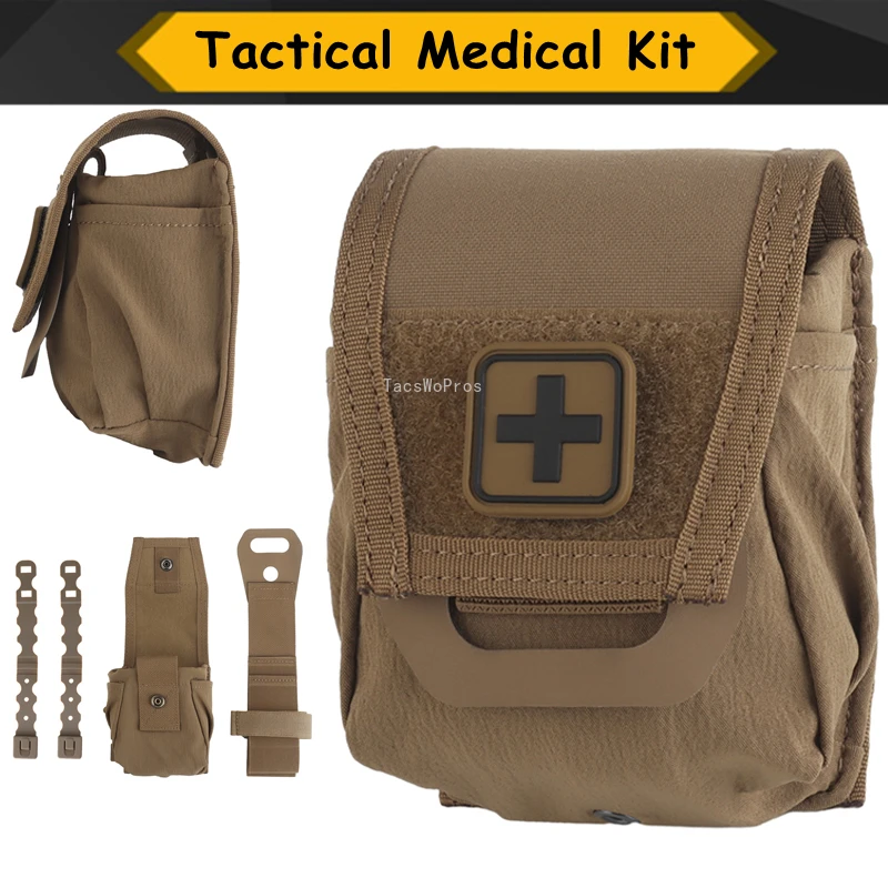 Botiquín de primeros auxilios táctico, bolsa de caza al aire libre, bolsa de extracción rápida para senderismo al aire libre, bolsa médica MOLLE, bolsa de supervivencia de primeros auxilios - imagen 2