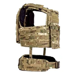 Chaleco táctico Airsoft STKSS AVS con faja, correa y fibra de carbono