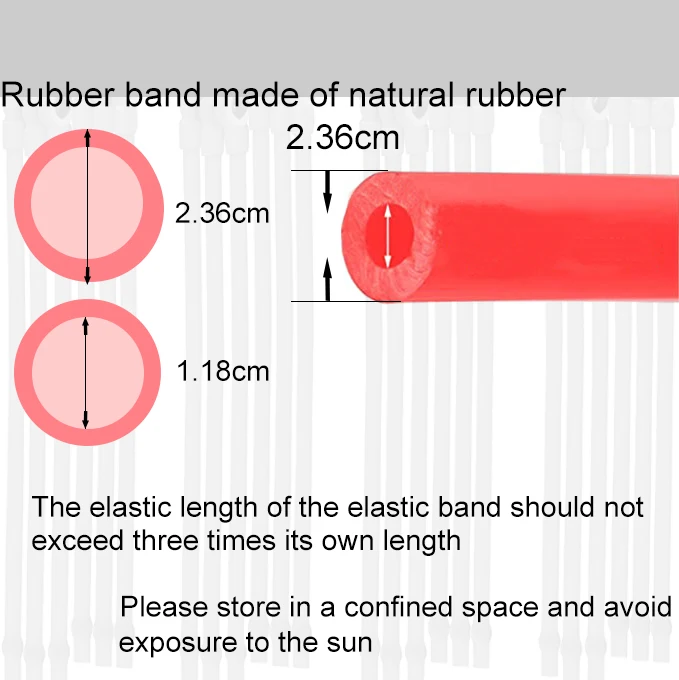 Banda de goma para caza con tirachinas, 3 tarjetas, cuentas para tarjetas, conjunto de banda de goma para cazador al aire libre, herramientas para Slingsshot, tira elástica - imagen 2