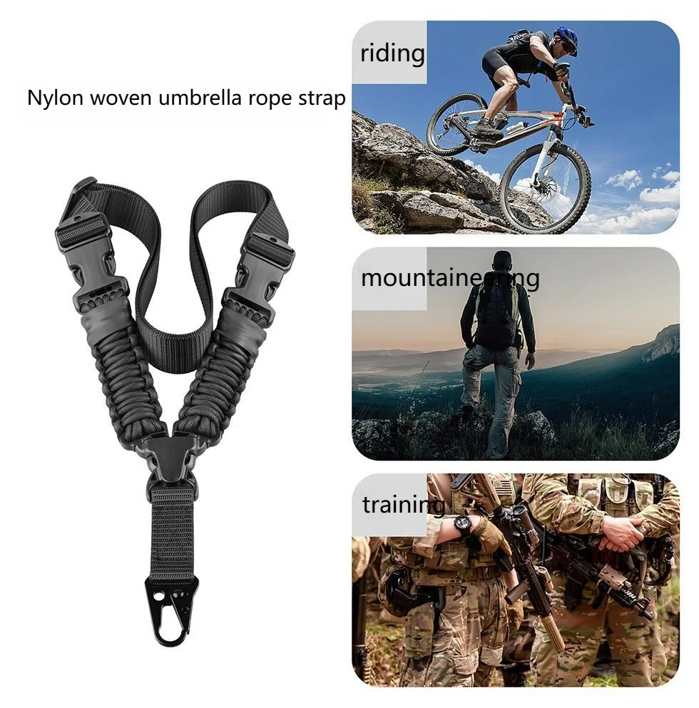 Eslinga práctica deportiva de nailon, correa de hombro ajustable para deportes al aire libre, eslinga para rifles, pistolas Airsoft, accesorios de caza, 1 ud. - imagen 3