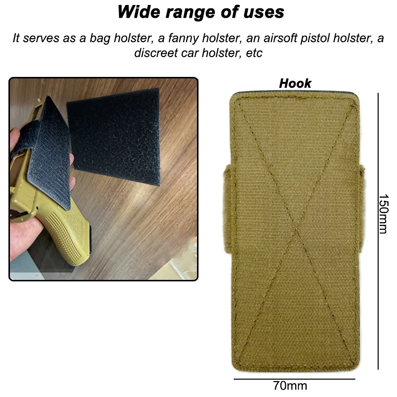 Funda Universal de almacenamiento seguro para transporte oculto, funda para pistola, almacenamiento de pistola, soporte de transporte oculto, accesorios para pistola - imagen 2