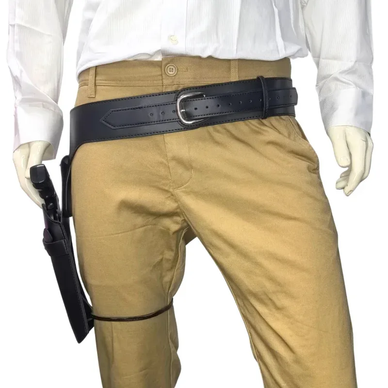 Funda para revólver de un solo barril occidental, funda para cinturón de revólver corto y largo, bolsa para revistas, accesorio táctico - imagen 2