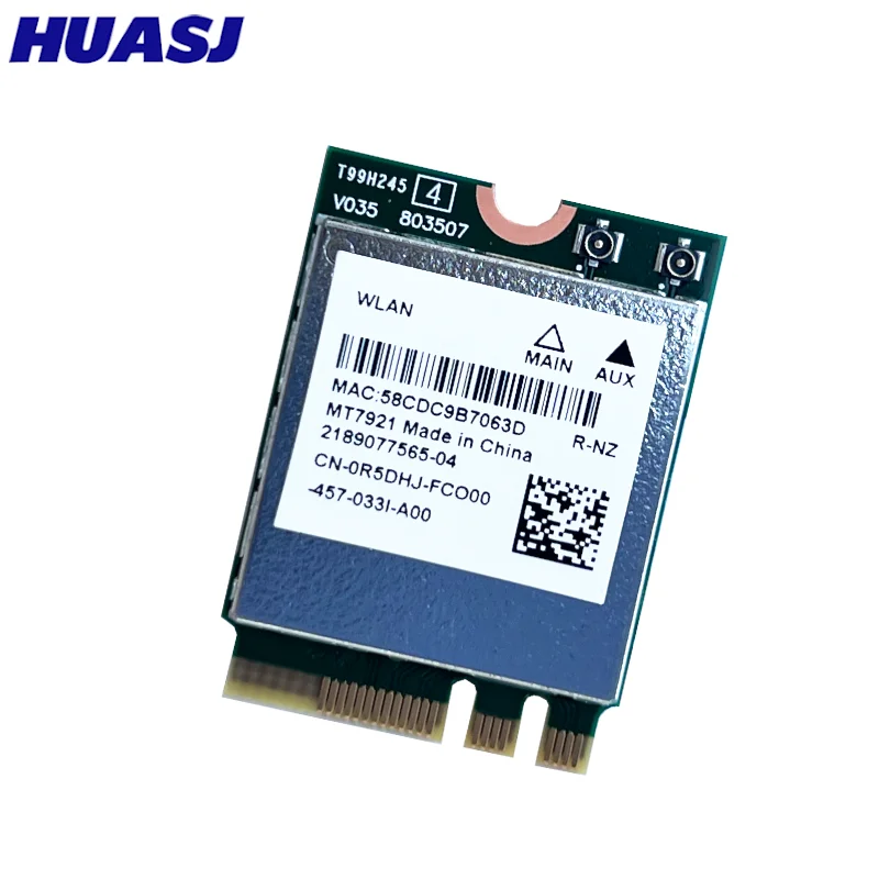 WIFI 6 MT7921 1800Mbps M.2 NGFF para Bluetooth 5,2 tarjeta WiFi inalámbrica de doble banda 2,4G/5GHz MU-MIMO 802.11ax adaptador Windows 10 11 - imagen 3