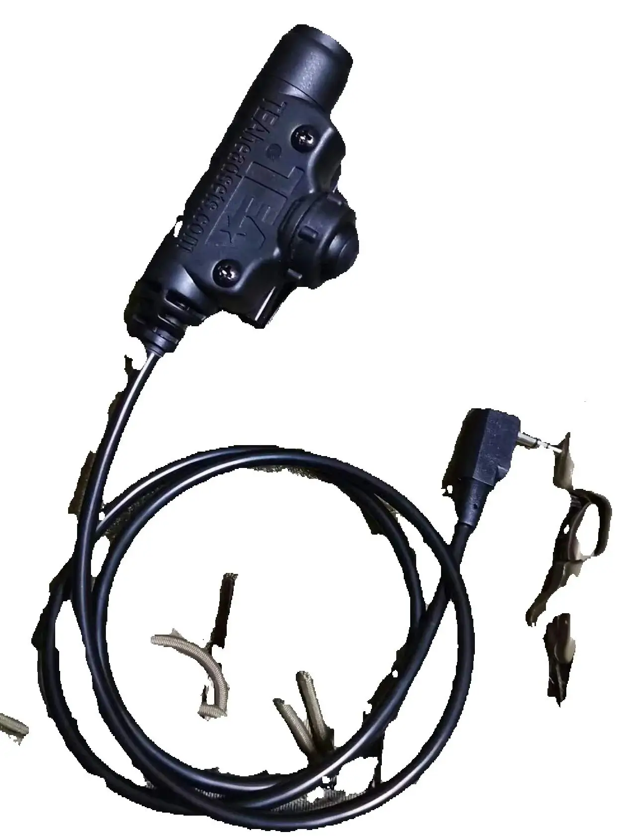 U94/V2 Carcasa de goma suave silenciosa y impermeable negra PTT