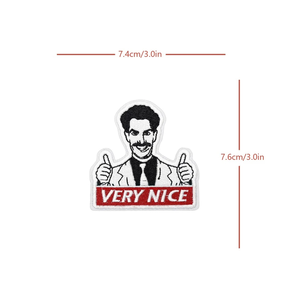 Parche de Meme divertido de Velcros muy bonito, pegatina de moral de Velcros, cita de gancho y bucle, insignia bordada militar táctica para mochila Molle - imagen 3