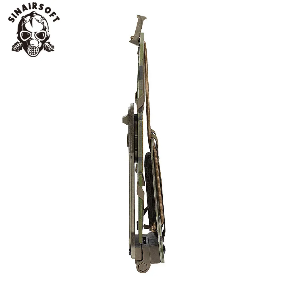 Chaleco táctico Molle, accesorios, correa para el pecho, tablero de navegación plegable, soporte giratorio para teléfono, estilo S & S, ligero, multifuncional - imagen 4