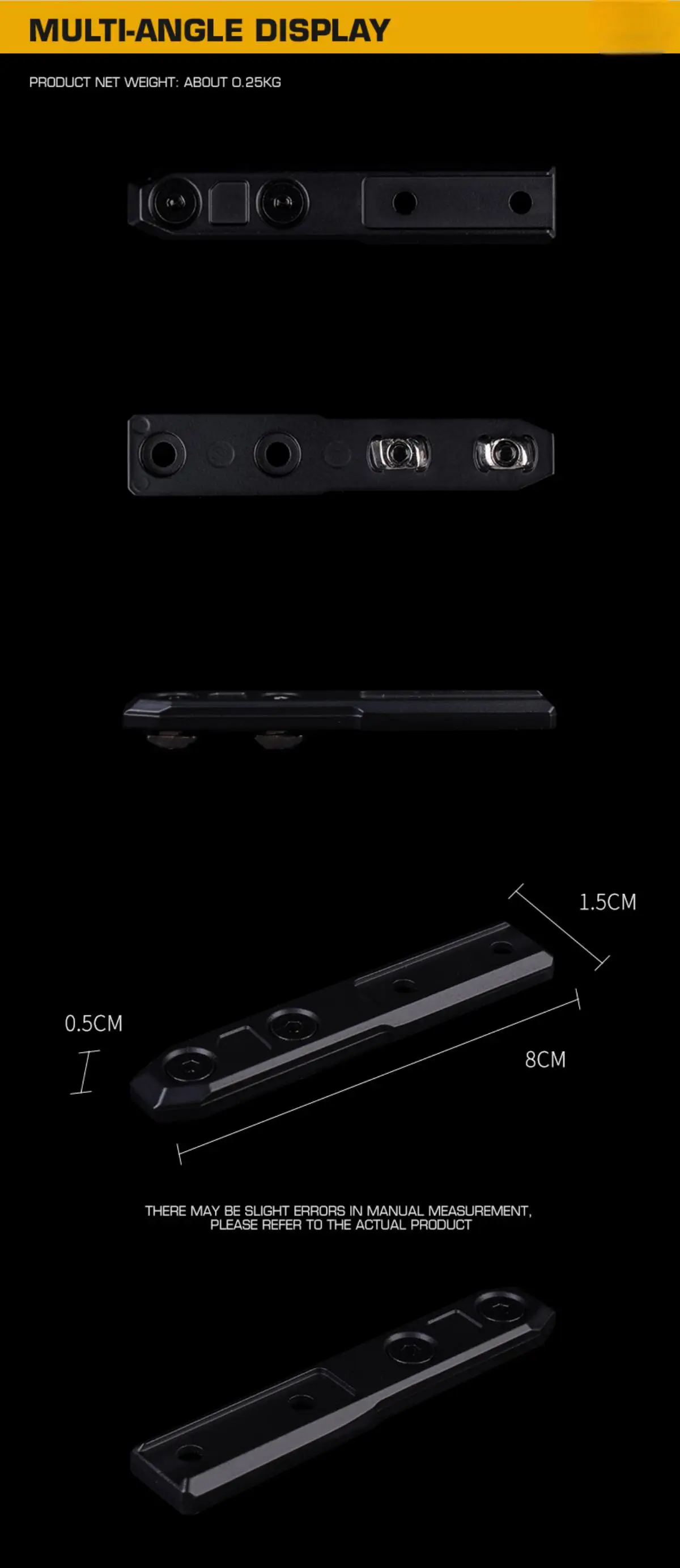 Detalle del mecanismo de montaje M-Lok