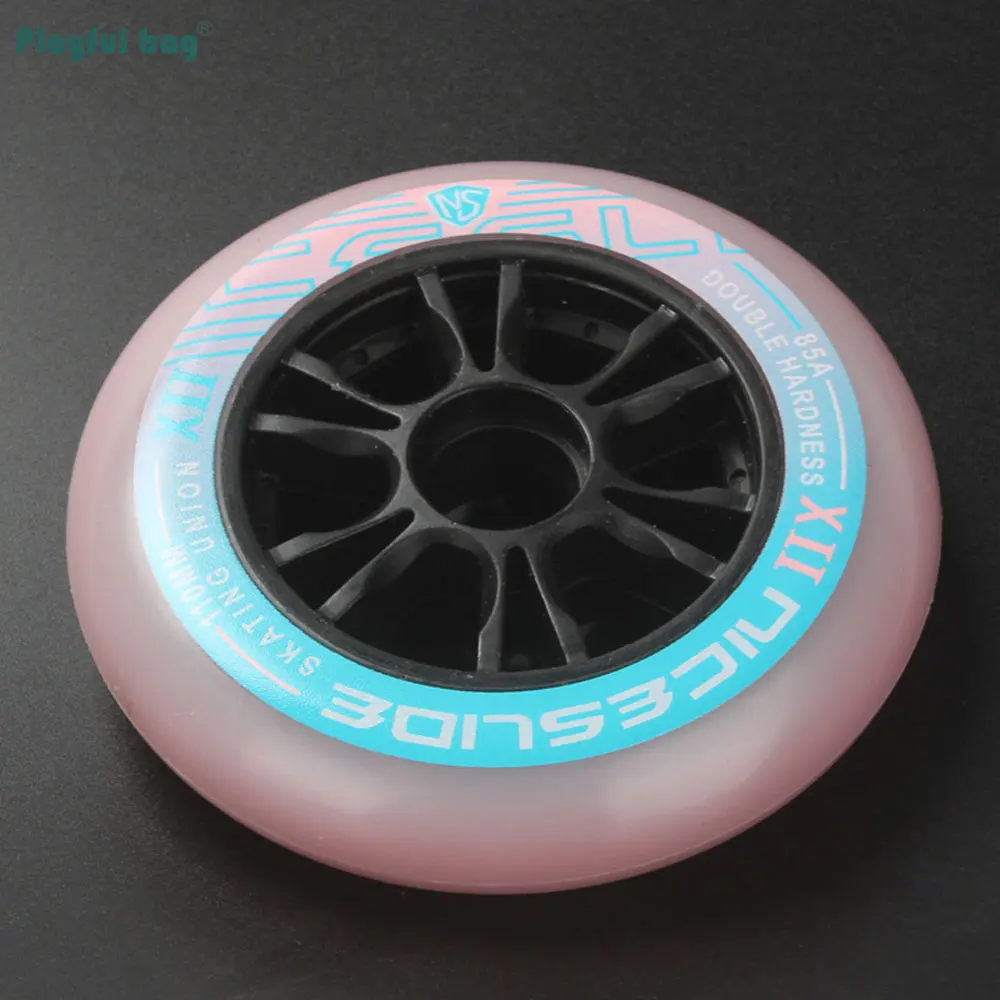 Rueda de patinaje de velocidad profesional de doble dureza, accesorios de competición de carreras, especial 90, 100, 110MM, AMB288, 85A - imagen 3