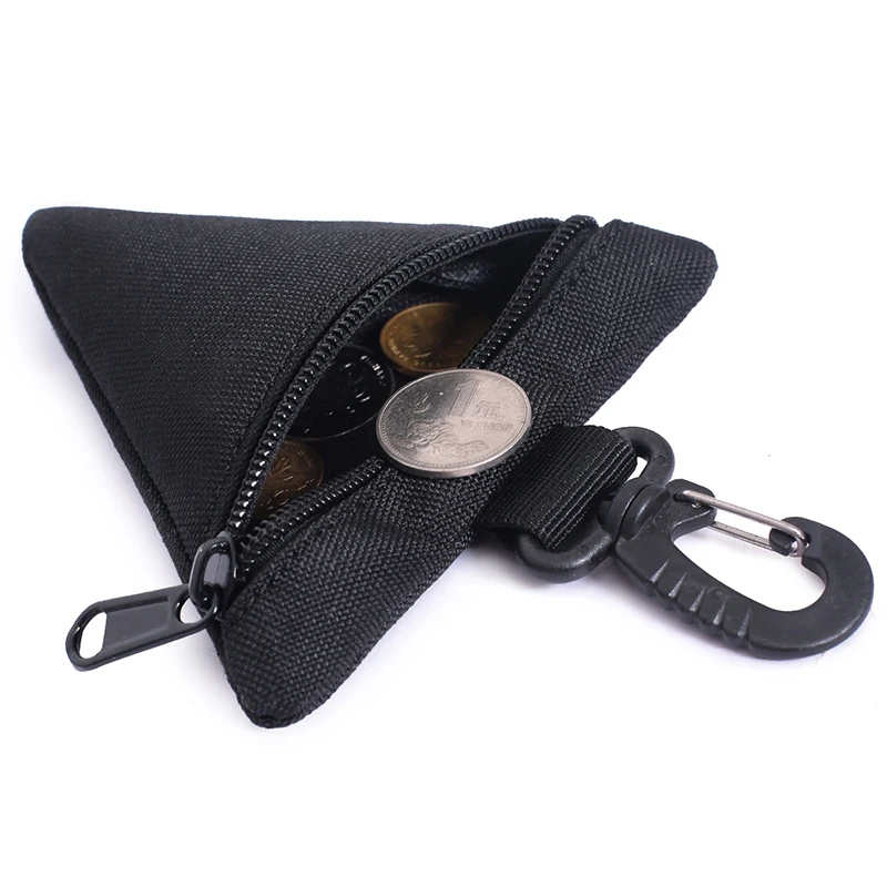 Mini bolsa triangular táctica al aire libre, monedero, llave, cintura portátil, bolsa de mano, Camping, senderismo, militar, caza, Molle, EDC - imagen 2