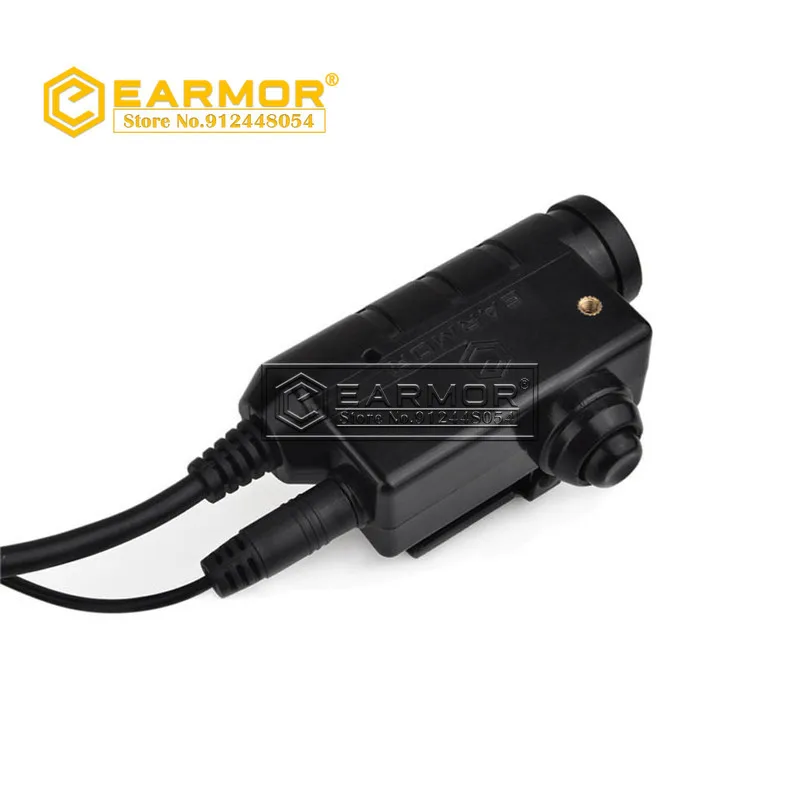 EARMOR M52 PTT adaptador Airsoft auriculares tácticos PTT Kenwood Midland extender la combinación de botones de línea de dedo - imagen 2