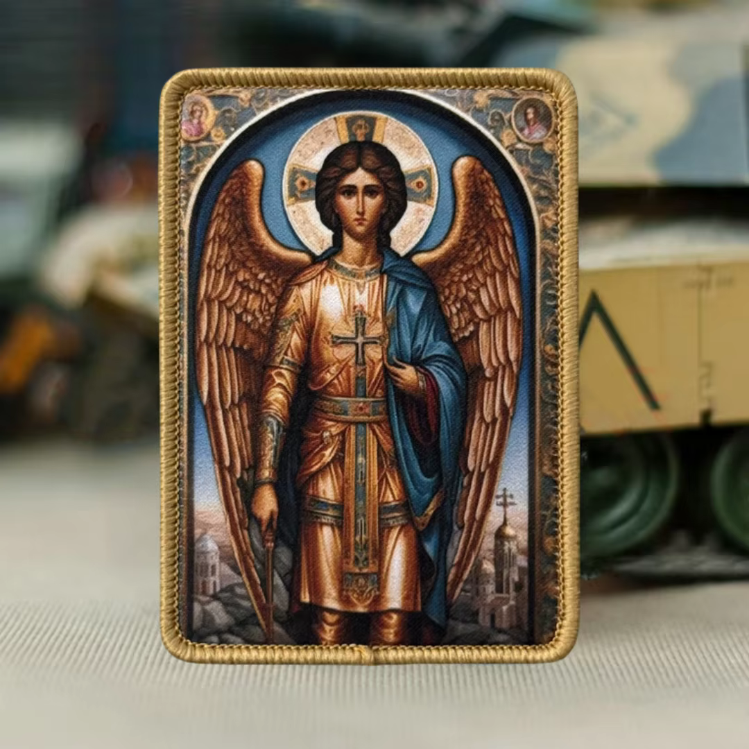 Parche táctico Arcángel Michael – Insignia moral militar con velcro - imagen 3