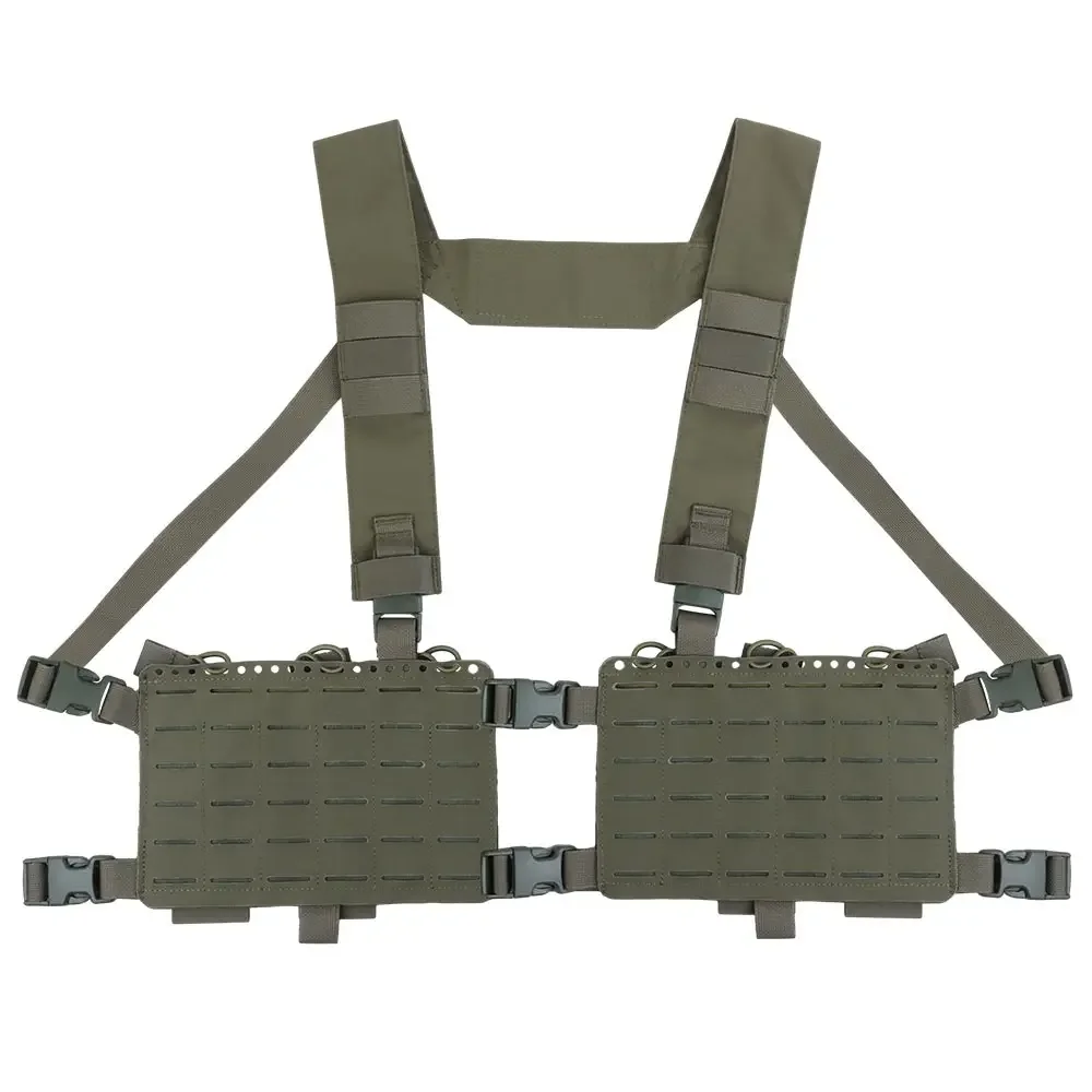 Plataforma de pecho táctica Alpha, sistema MOLLE, chaleco Modular de liberación rápida, bolsa para revistas Airsoft, riñonera para caza al aire libre