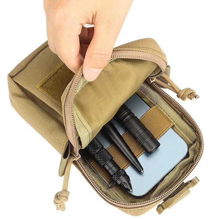 Bolso con correa para el hombro compatible con MOLLE |   Bolsa exterior multifunción |   Soporte para teléfono y almacenamiento para acampar y hacer senderismo - imagen 5