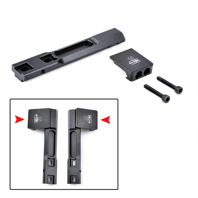 WADSN luz de caza nocturna montaje compensado para Surefire M300 M600 M300V arma exploradora táctica linterna en riel Picatinny Mlok de 20mm - imagen 5
