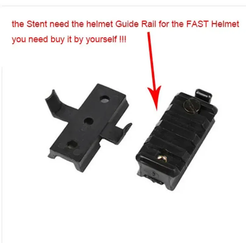 Soporte de linterna giratoria para casco táctico MICH FAST, Stent giratorio de luz - imagen 4
