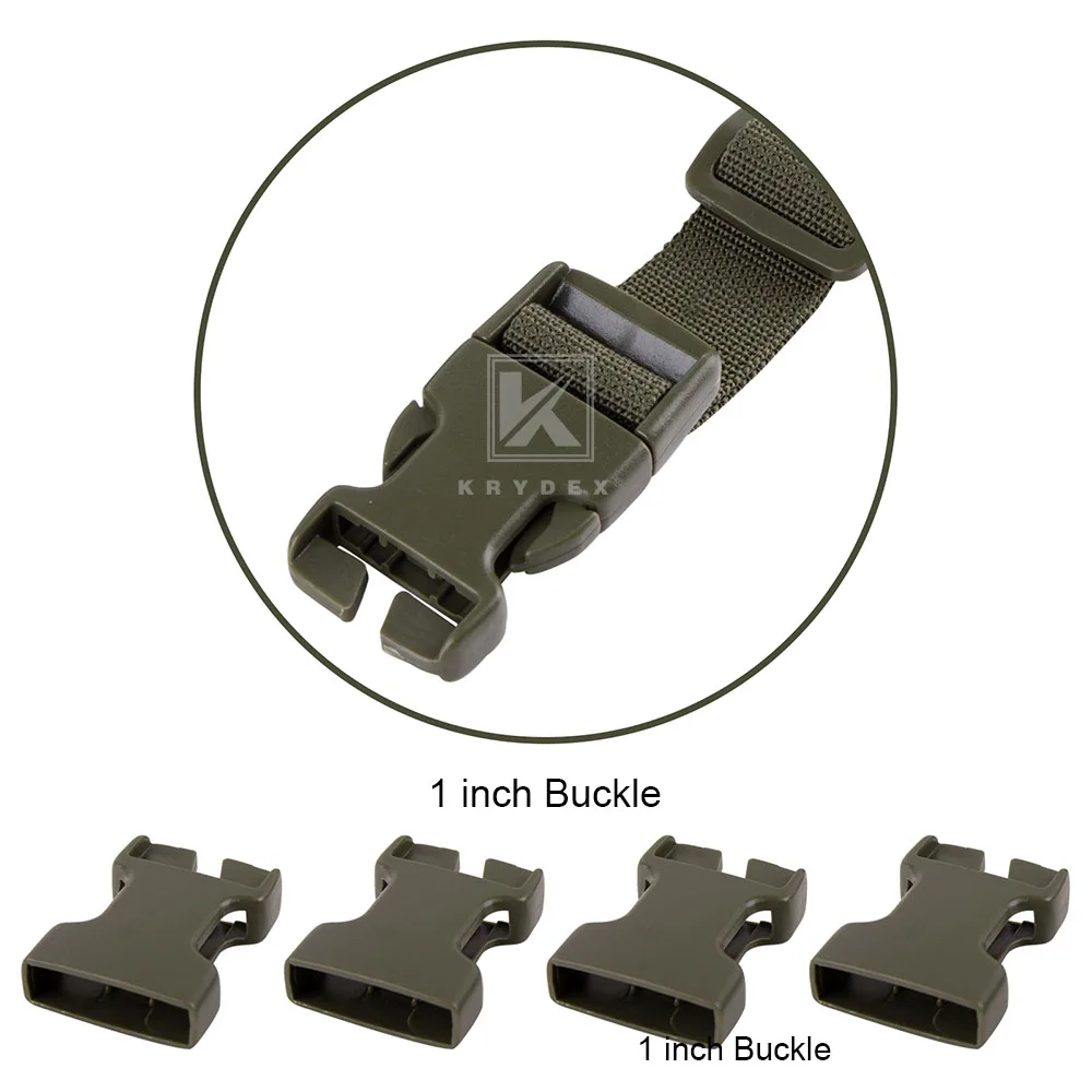 KRYDEX Micro Fight Fat Strap H arnés para MK3 MK4 D3CRM plataforma de pecho estilo Spiritus correa de hombro y trasera con hebilla masculina y femenina - imagen 5