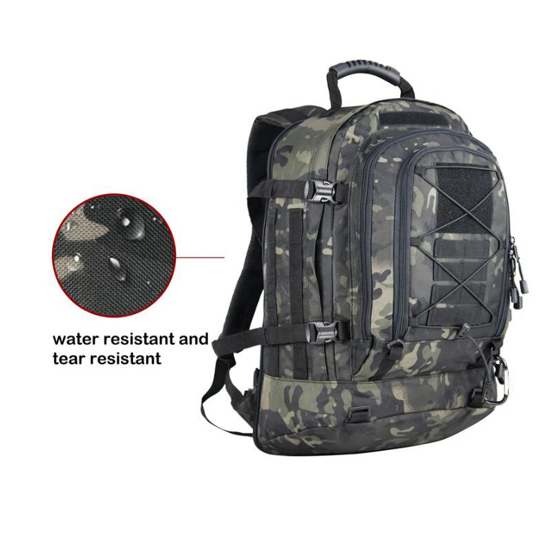 Mochila táctica de entrenamiento militar al aire libre montañismo senderismo deportes bolsa de viaje Molle caza Camping mochila de camuflaje - imagen 2
