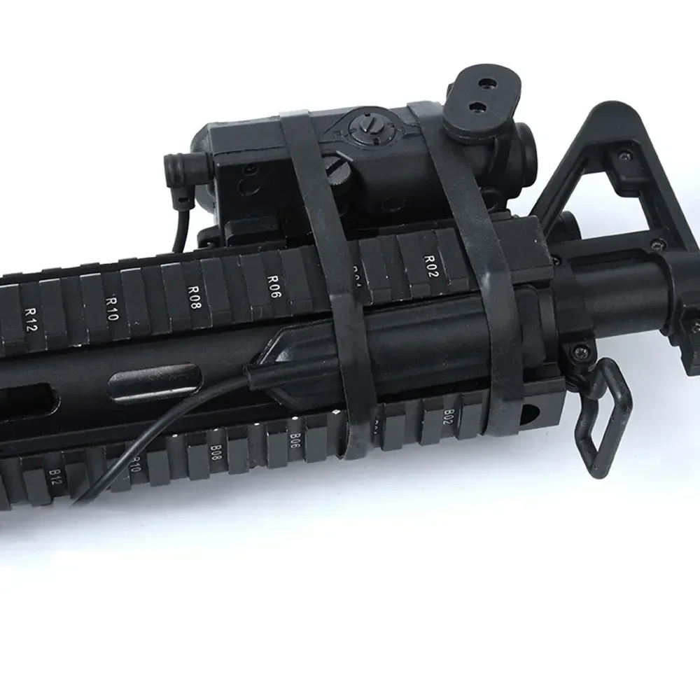 Anillo de goma de alta resistencia, banda táctica de caza Rilfe para linterna DBAL A2 PEQ15, ranura para interruptor de mira láser, 4 Uds./8 Uds. - imagen 3