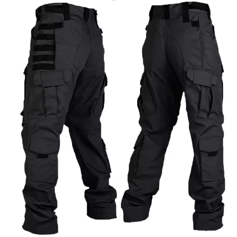 Nuevos pantalones tácticos militares, pantalones Cargo para hombre, pantalones informales impermeables para exteriores, ropa de trabajo de caza resistente al desgaste con múltiples bolsillos - imagen 4