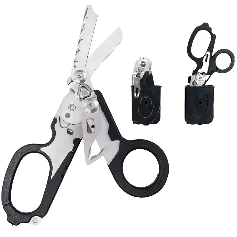 Tijeras de rescate tácticas, repuesto para Leatherman Raptor, tijeras plegables expertas de primeros auxilios, herramienta de supervivencia al aire libre, dispositivo combinado - imagen 3