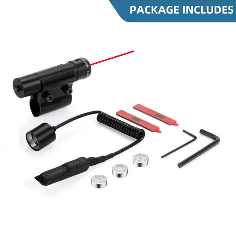 Mira láser roja para pesca y acampada con colimador láser de montaje en riel - imagen 2