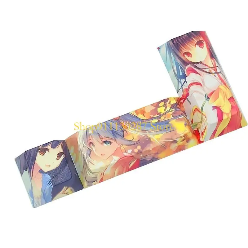 J1HC 3 uds teclas dibujos animados japoneses Anime PBT ESC Enter teclado numérico Enter Keycap mecánico - imagen 4