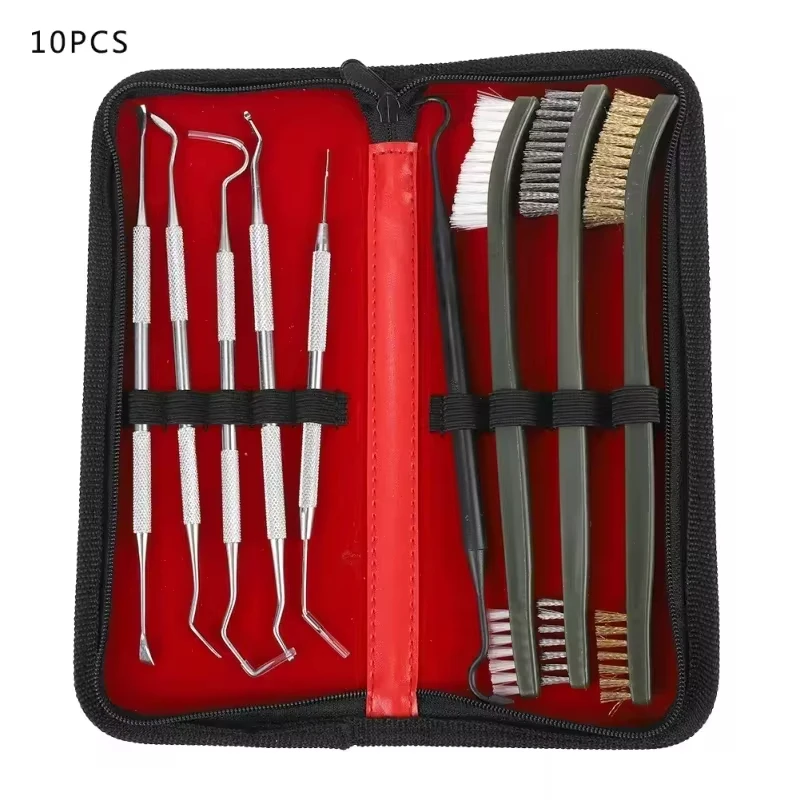 Kit de limpieza universal acero inoxidable para rifles y pistolas