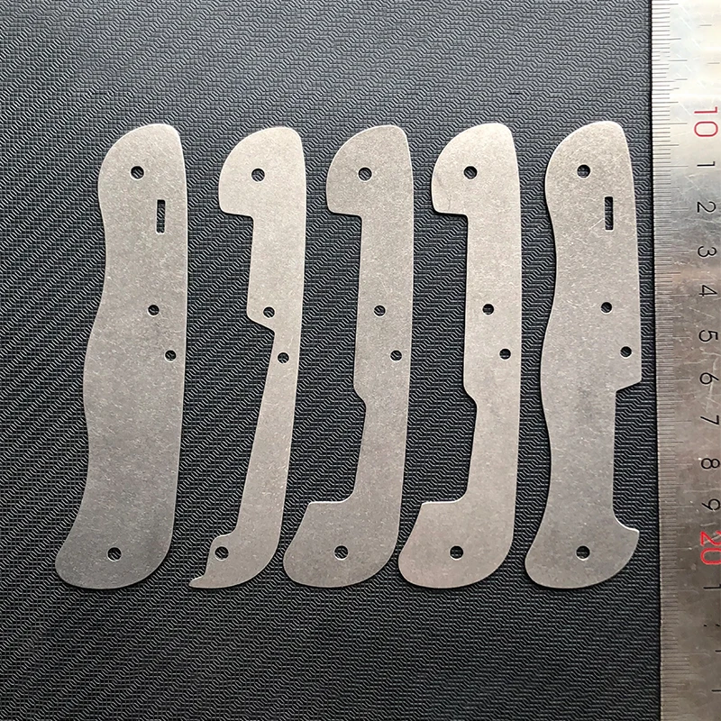 Forros de aleación de titanio para cuchillos, tablero espaciador de revestimiento para cuchillos Victorinox del ejército suizo de 0,5mm, 1mm de espesor, piezas de fabricación DIY, 1 unidad - imagen 3