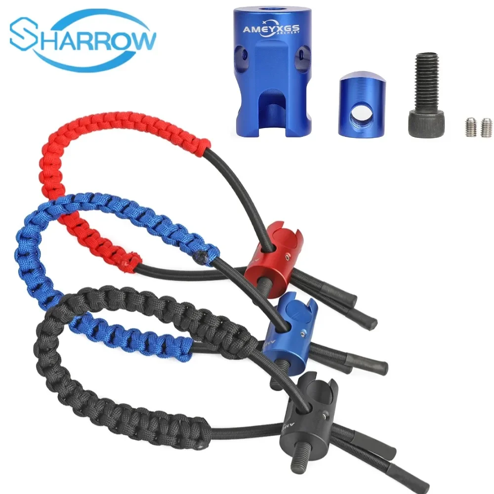 Eslinga de muñeca con arco de tiro con arco, correa de muñeca desmontable rápida ajustable, estabilizador de arco compuesto para accesorios de práctica de caza al objetivo