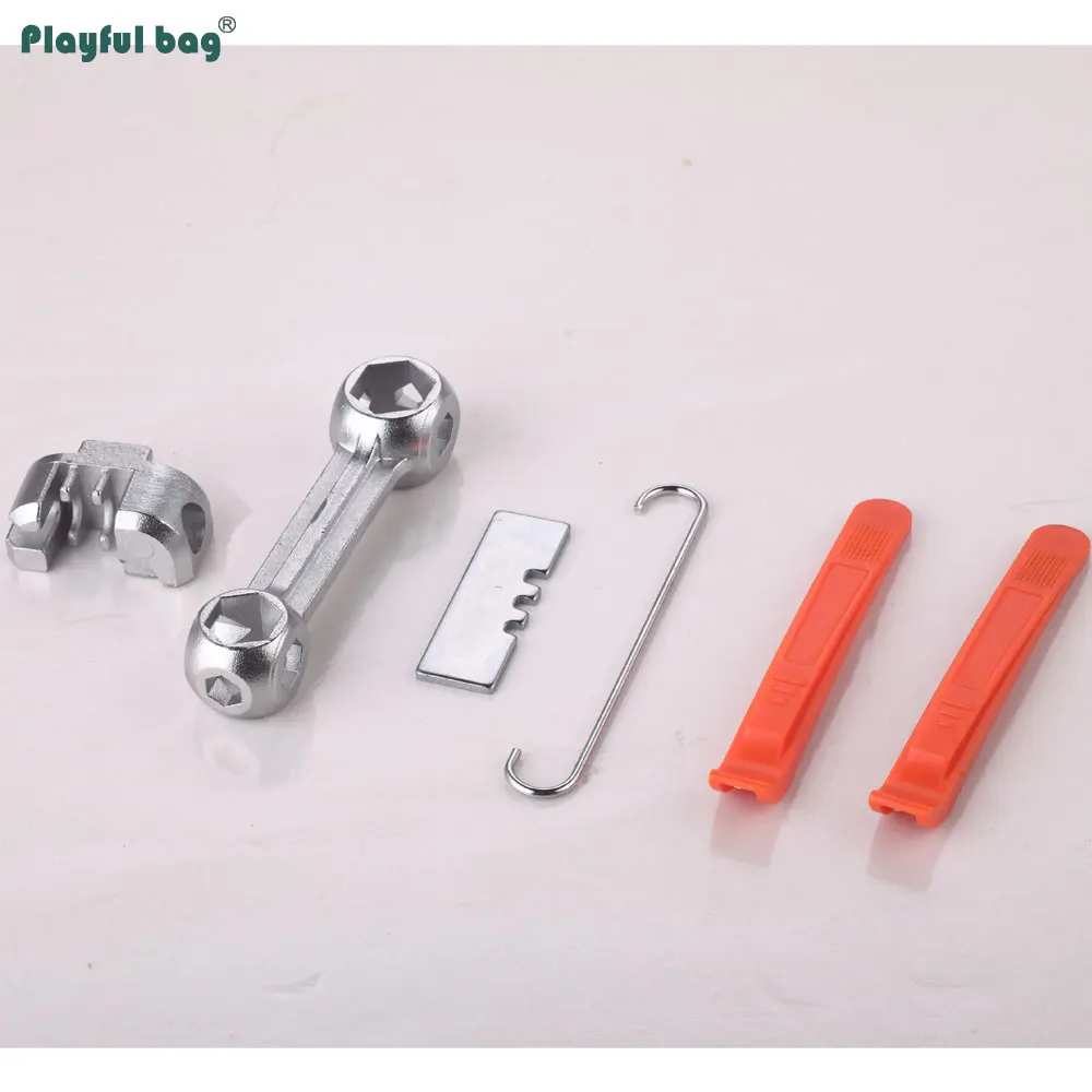 Kit reparación bicicletas EDC emergencia con llave hex y cortacadena - imagen 4