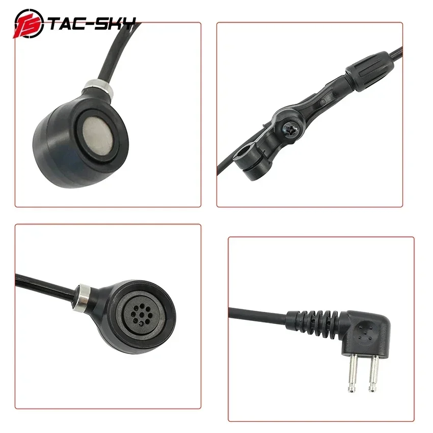 TAC-SKY C5 auriculares de caza micrófono accesorio para COMTA II III COMTA IV auriculares tácticos walkie-talkie auriculares de tiro - imagen 5