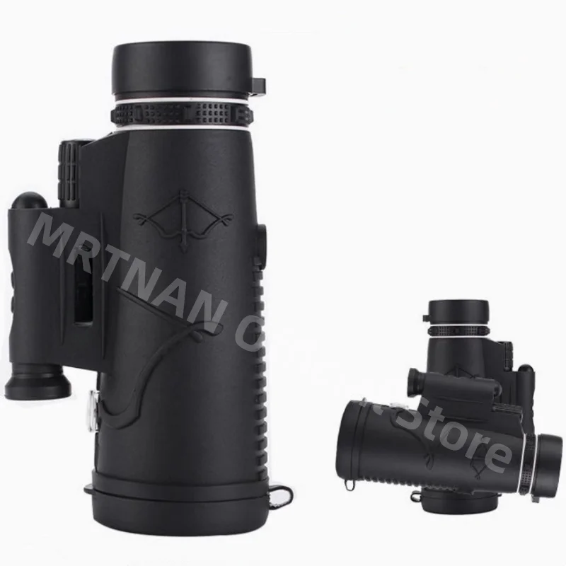 Binoculares potentes HD con Zoom militar, telescopio profesional portátil de largo alcance, Monocular de baja visión nocturna para caza, 50x60