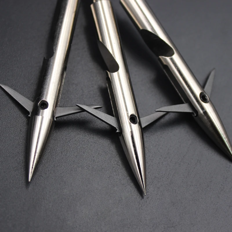 Dardos cortos de pesca de alta calidad, herramientas de pesca, 3 piezas, para tiro con arco, de acero inoxidable - imagen 5