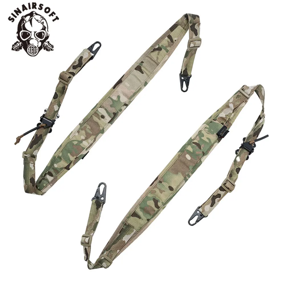 SINAIRSOFT táctico Modular Rifle Sling 2 puntos 2,25 "de ancho extraíble acolchado tiro arma Sling Correa accesorios para Rifle de caza - imagen 3