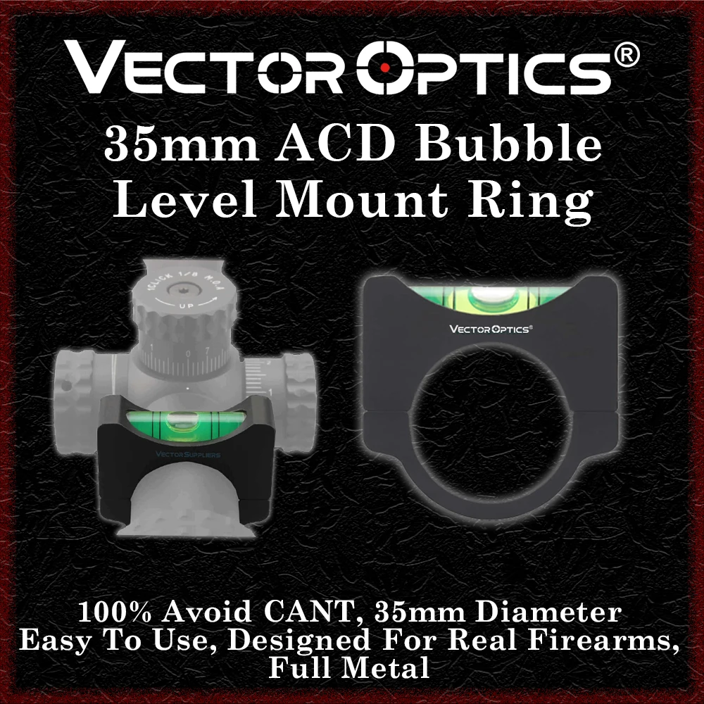 Vector Optics-mira de Rifle con nivel de burbuja, anillo de pistola de aire, tubo de equilibrio, tubo de Airsoft, montaje de pistola, 25,4mm, 30mm, 34mm - imagen 4