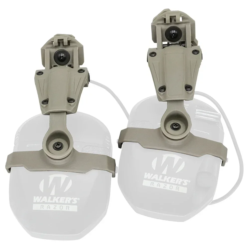 Orejeras electrónicas con reducción activa de ruido, soporte para auriculares tácticos, adaptador de riel de arco para Walker's Razor, auriculares de tiro delgados - imagen 5