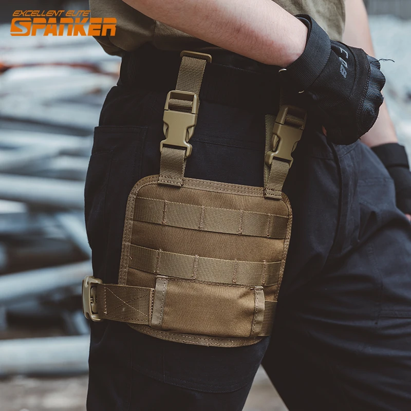 Perchas tácticas para piernas, accesorios Molle, correas para piernas, plomos, bolsas para revistas, equipo para exteriores - imagen 2