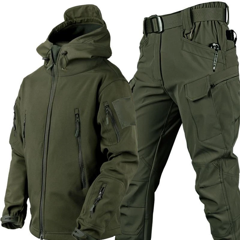 TAD Pantalón softshell impermeable camuflaje táctico para caza - imagen 5