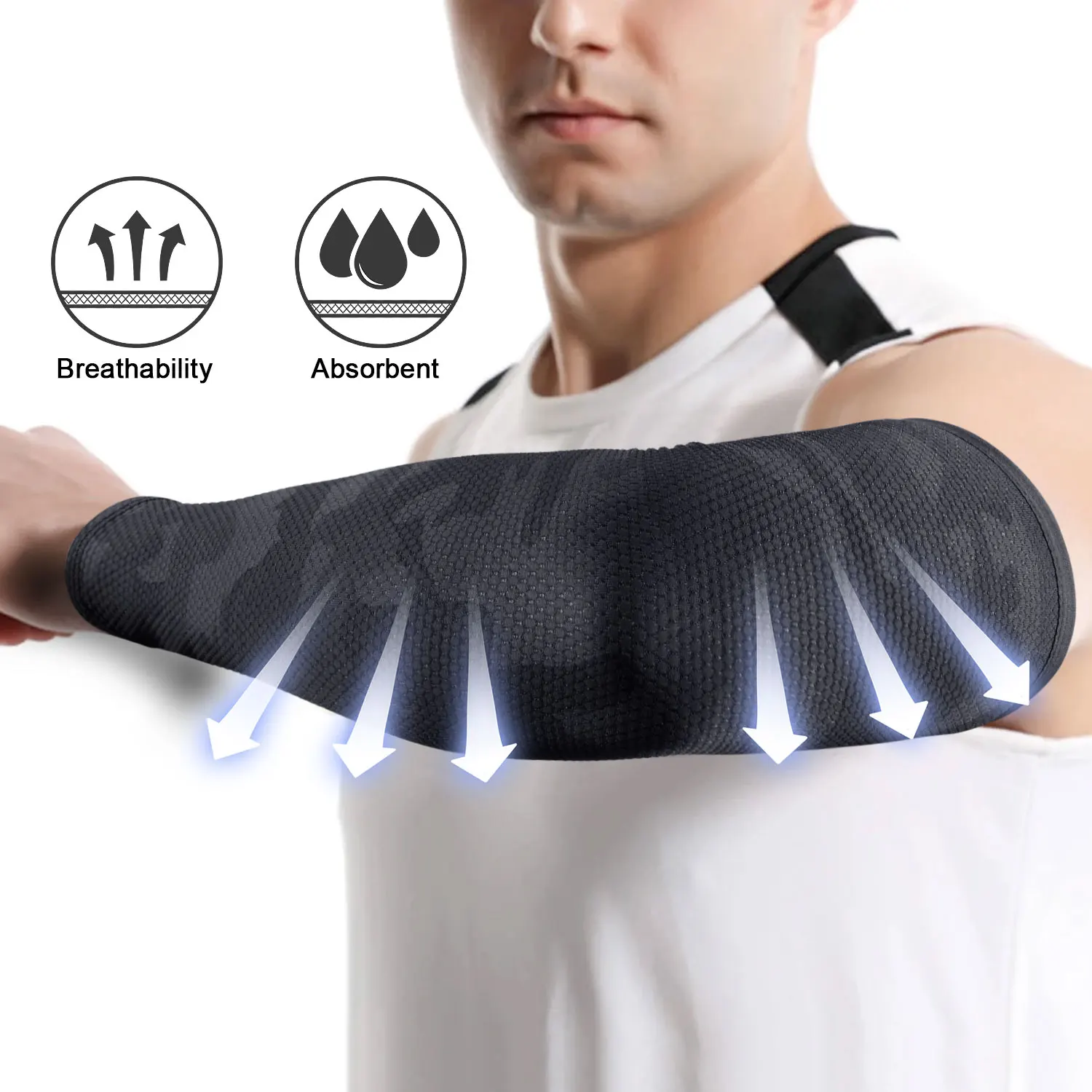 Mangas de brazo con protección solar para refrigeración por hielo, secado rápido, para correr, deportes de ciclismo, protección UV elástica, puños de baloncesto y voleibol, cubierta de mano - imagen 4