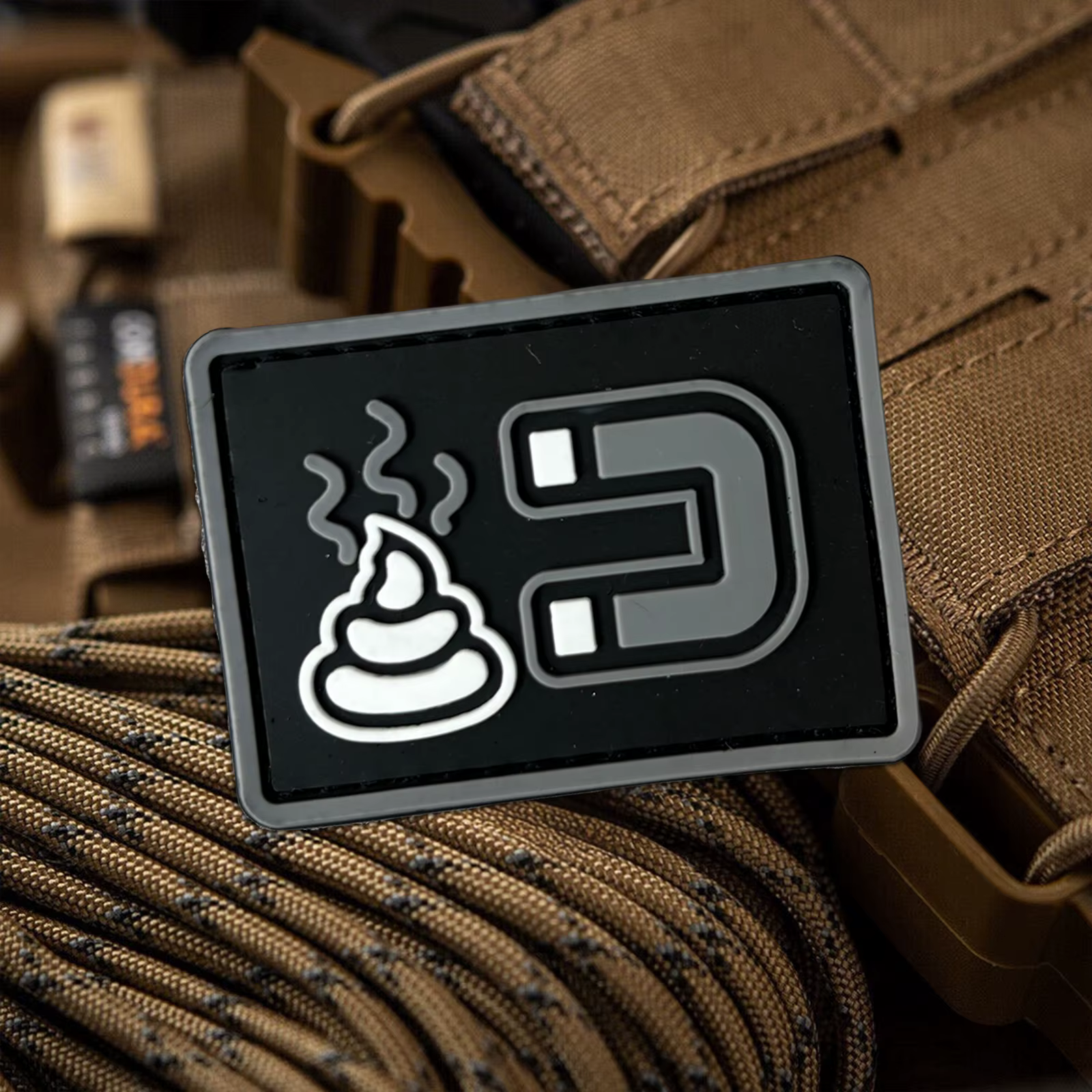 Parche táctico PVC con imán y velcro para Airsoft mochilas - imagen 5