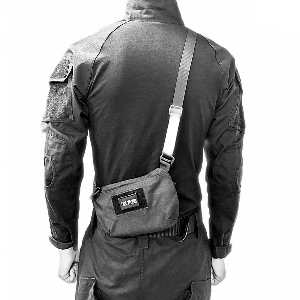 Mochila táctica, bolso con correa para el pecho, bolso de un solo hombro para deportes de senderismo al aire libre, riñonera, bolso antirrobo, bolso para teléfono móvil - imagen 5
