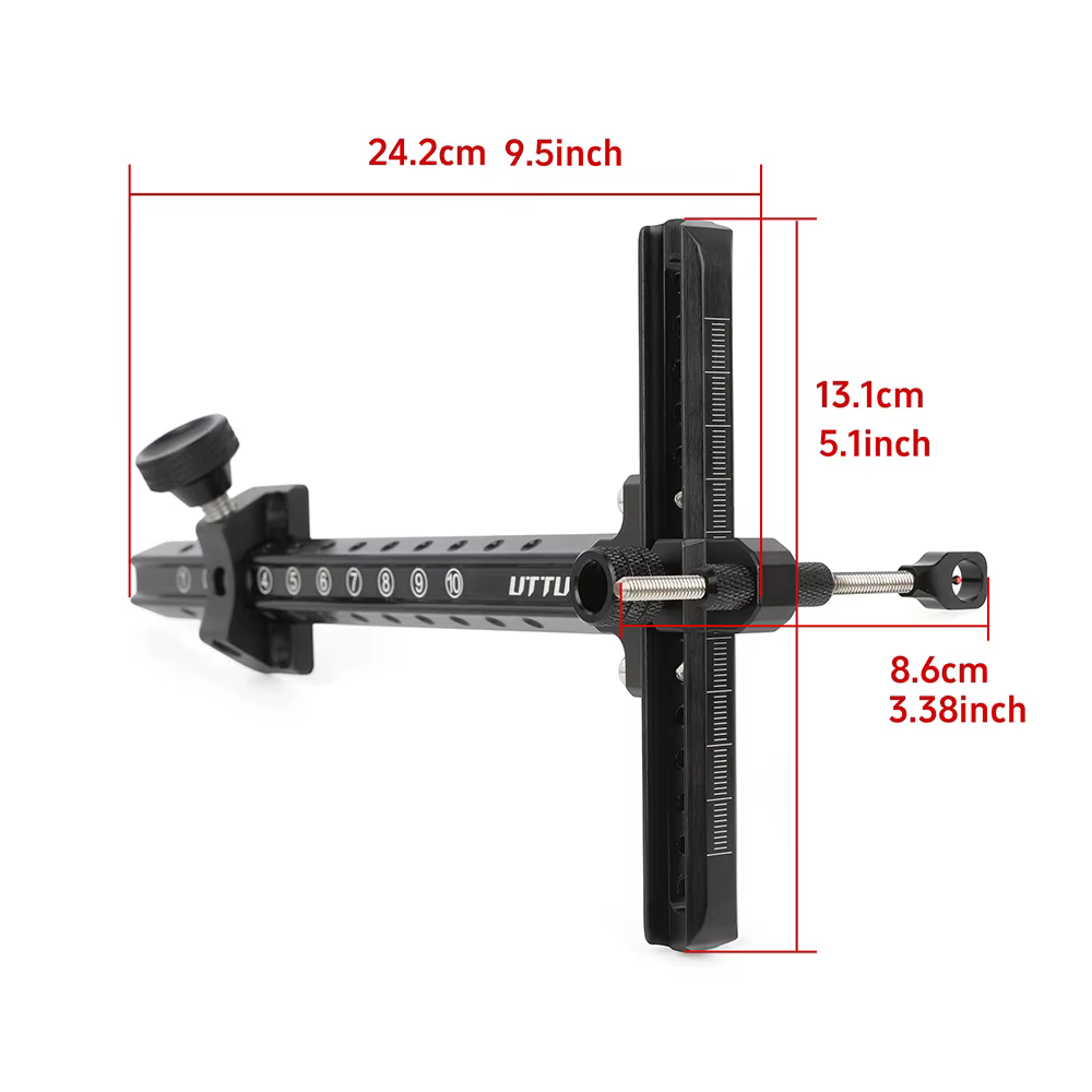 Mira para arco recurvo ajustable de aluminio para tiro competitivo - imagen 3