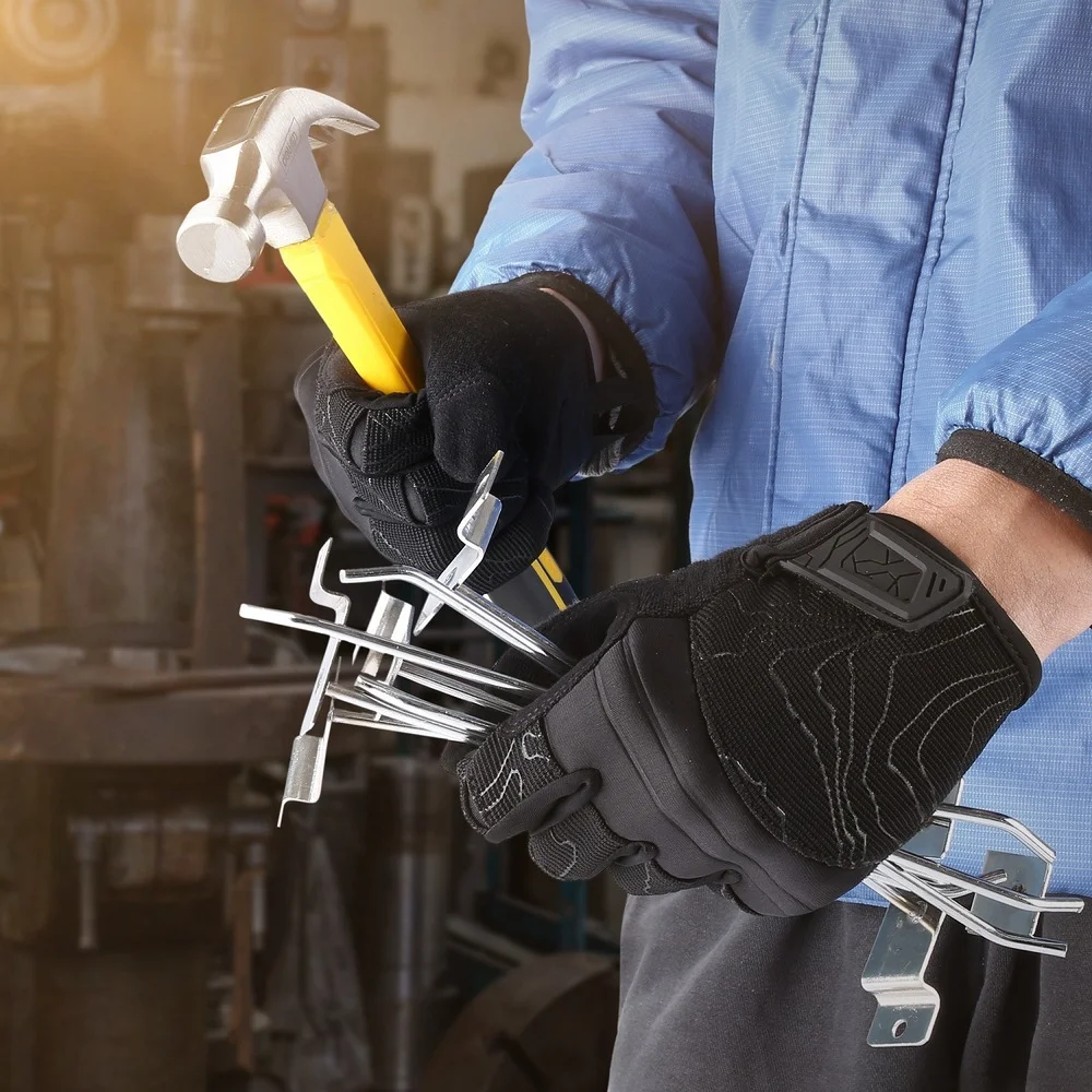 Guantes de tiro para hombre, guantes tácticos para exteriores con pantalla táctil, transpirables, para ciclismo, Airsoft, Paintball, combate, caza, bicicleta, guantes de dedo completo - imagen 5